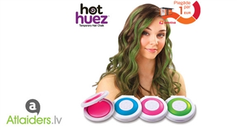 Košais tēls! Hot Huez 4 krāsu krītiņu komplekts matu tonēšanai!