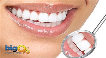 Сделай свою улыбку неотразимой! Зубная гигиена с 60%, лечение зубов со 30% скидкой протезирования с 20% скидкой!!