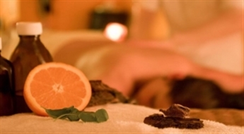 Антистрессовый массаж всего тела с арома маслами апельсина
