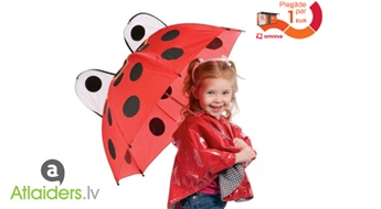 Lai tik līst! Mīlīgs bērnu lietussargs (5 veidi)!