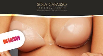 Tavas krūtis ir neatvairāmas ar neredzamu krūšturi BRA no Sola Cafasso Factory Direct! -50%!