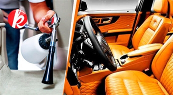 Automašīnas ādas un tekstila salonu ķīmiskā tīrīšana + žāvēšana autosalonā Juvmeks! -62%