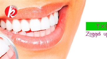 Полная, профессиональная гигиена зубов ультразвуком  + полная проверка зубов в клинике "Zobiņš un citi" -50%