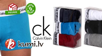 CALVIN KLEIN 3 kokvilnas bokseršortu komplekts - klasiskais vai "Fashion" modelis