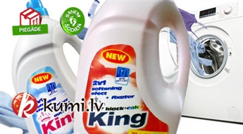 Koncentrēti veļas mazgāšanas geli "KING" (3 litri)