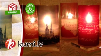 (papildināts) LATVIJĀ RAŽOTAS sveces ar dekoru kolekcijas "Manai Latvijai" - gaišumam sirdī un mājās
