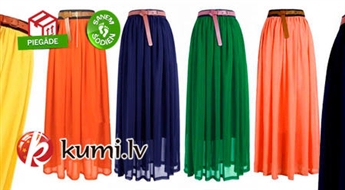 Воздушные шифоновые MAXI юбки разных цветов