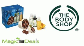 Komplekts Body Shop Travel Essentials Kit: Shea Lip Butter 10ml+ Shea Body Butter 50ml+ Rainforest Shine Shampoo 60ml+ Rainforest Shine Conditioner 60ml+ Mango Shower Gel 60ml.
