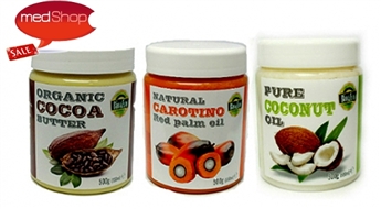 100% натуральное кокосовое масло, какао-масло или каротин