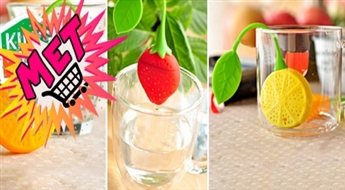 Силиконовые cитечко для заварки чая в форме лимона или клубники - на ваш выбор!