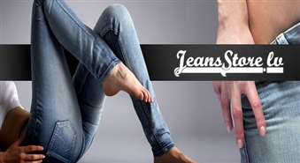 Pienācis laiks atjaunot savu garderobi! Stilīgas, ērtas sieviešu džinsu bikses ar 50% atlaidi veikalā „Jeans Store”!