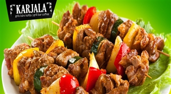 Бар в Старой Риге KARJALA предлагает: куриный или свиной шашлык с рисом и салатом всего за 1.75 Ls!