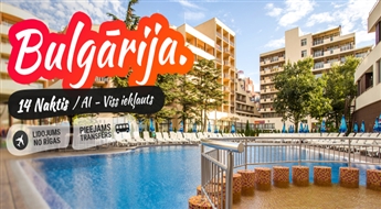 Sirsnīgā Bulgārija! Lidojums + Viesnīca Hotel Laguna Park & Aqua Club 4* + Transfērs! Palutiniet sevi ar lielisku atpūtu burvīgajās Bulgārijas pludmalēs!