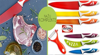 Доверься качеству: SWITZNER комплект разноцветных ножей (6 шт. + керамический очиститель для овощей)!