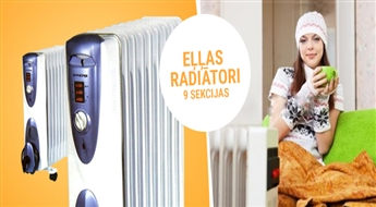 Eļļas radiators omulīgam siltumam Tavās mājās ar atlaidi!