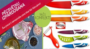 Доверься качеству: SWITZNER комплект разноцветных ножей (6 шт. + керамический очиститель для овощей)!
