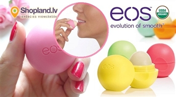 95% organiskie EOS lūpu balzāmi parocīgā iepakojumā - ar ogu un augļu aromātiem