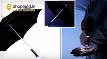 Зонт светодиодный со светящейся ручкой