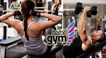 Спорт клуб Baltic Gym: 1x, месячный или годовой абонемент