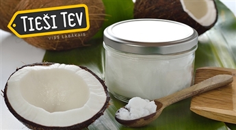 Auksti spiesta 100 % tīra kokosriekstu eļļa 500 g