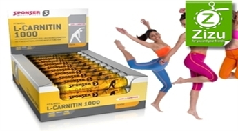Sporta uztura bagātinātājs „L-CARNITIN 1000” (30 ampulas) ar vitamīniem, magniju un cinku tauku dedzināšanai un ādas stiprināšanai tikai par € 34,9. Piegāde VISĀ LATVIJĀ!