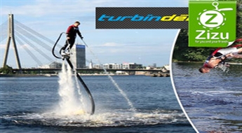 Adrenalīna pilns lidojums ar turbīndēli virs ūdens virsmas - 30% atlaide!