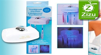 Ultravioletais zobu birstes sterilizators-paliktnis, kas pasargā jūsu mutes dobumu no baktērijām, tikai par € 4,9!