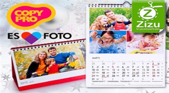 COPY PRO: Personalizēts galda vai sienas kalendārs ar jūsu foto, sākot no € 6,8!