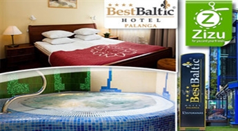 PALANGA: LUX atpūta DIVIEM (2 naktis) viesnīcā „Best Baltic Hotel Palanga” ar privātu SPA kompleksa apmeklējumu vai vakariņām sveču gaismā ar 49% atlaidi!