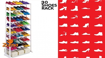 Вместительная и удобная металлическая полка для обуви “Amazing Shoe Rack”