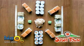 "Sushi Town" piedāvā Tev izbaudīt suši ar 50 % atlaidi!