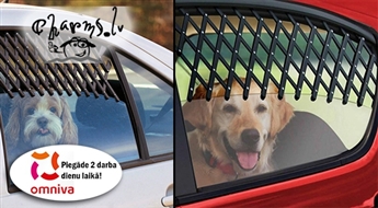 Režģis uz automašīnas aizmugurējiem logiem! Parūpējies par savu mājdzīvnieku!