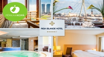 Atpūta "RIGA ISLANDE HOTEL" + SPA apmeklējums + brokastis + dzirkstošais vīns (2 pers.)