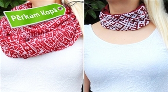 Сделанные в Латвии шарфы из искусственного шелка разных размеров и дизайнов или бандана