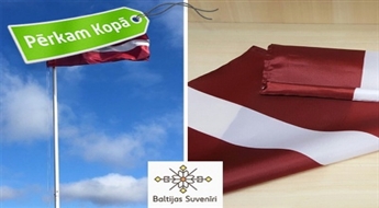 Latvijai svētki - svinēsim! Valsts karogi iestādēm, mājai, galdam, auto u.c.