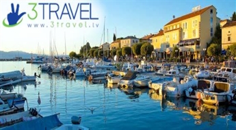 Avio ceļojums uz KRK salu - Horvātija - Tūre uz Adrijas jūras piekrastē / viesnīcā ADRIA 3 *