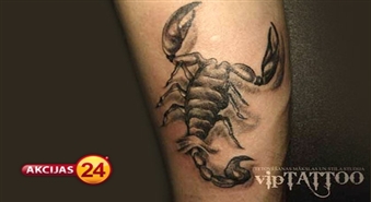 Lielisks piedāvājums! Tetovējumi, pīrsings vai permanentais make up ar 35% atlaidi “VIPTATTOO” tetovēšanas stila un mākslas studijā!!!
