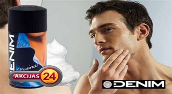 Изысканная забота о коже лица! Увлажняющая пена для бритья "Denim Original" со скидкой 44%!