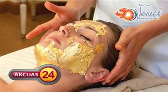 Salons VENERDI piedāvā: LUKSS procedūra sejai ar zeltu!