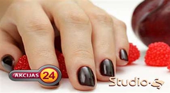 Классический маникюр + покрытие лаком Gelish со скидкой 50%!