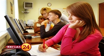 Mācību kursi, kuri sagatavo 9. klases  vai     12. klases skolēnus MATEMĀTIKAS vai  ANGĻU valodas  eksāmeniem ar 35% atlaidi!