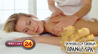 Skaistuma studija "Orange Spa" piedāvā vienreizējo ingvera spa rituālu (90 minūtes) ar 50% atlaidi !