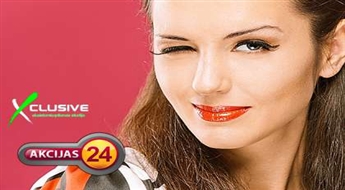 Augšējo plakstiņu permanetais make - up salonā "X-clusive"!