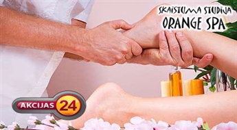 Reflektorā pēdu masāža +  pīlings skaistumā studijā "Orange Spa" ar 50% atlaidi !