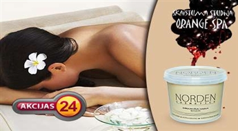 Процедура с красным вином ( 90 минут ) в студии красоты "Orange Spa" со скидкой 50%!