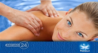 Ceļš uz vieglumu un skaistumu! Pirmo reizi DETOX masāža (SPA rehabilitācija) studijā Fotula ar 50% atlaidi!