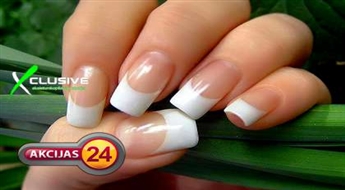 Gēla nagu pieaudzēšana vai profilakse salonā X-clusive ar 51% atlaidi!