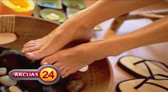 Super efektīva SPA terapija kājām: kombinētais pedikīrs + SPA procedūra + nagu pārklāšana ar ilgnoturīgo Gelish laku!