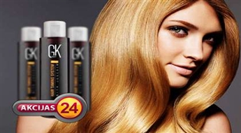 Matu krāsošana vienā tonī ar "Oil Hair Color " ar Juvexin kompleksu + griezums ar karstajām šķērēm + veidošana ar 56% atlaidi!