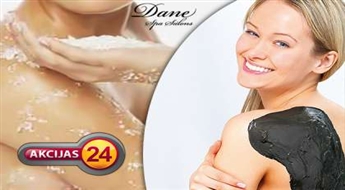 Izbaudiet skrubi visam ķermenim+ ietīšana ar Baldones ārstnieciskajām dūņām salonā "Dane Spa" ar 53% atlaidi!